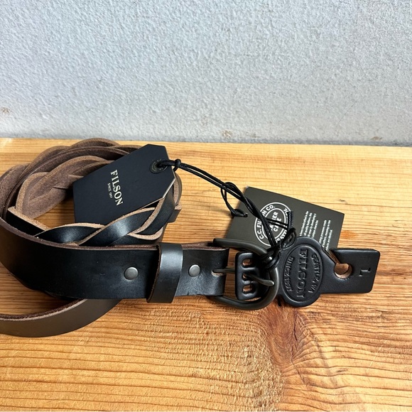 Filson Women’s Braided Workshop Belt | Horween Leather | made in USA - Picture 8 of 10